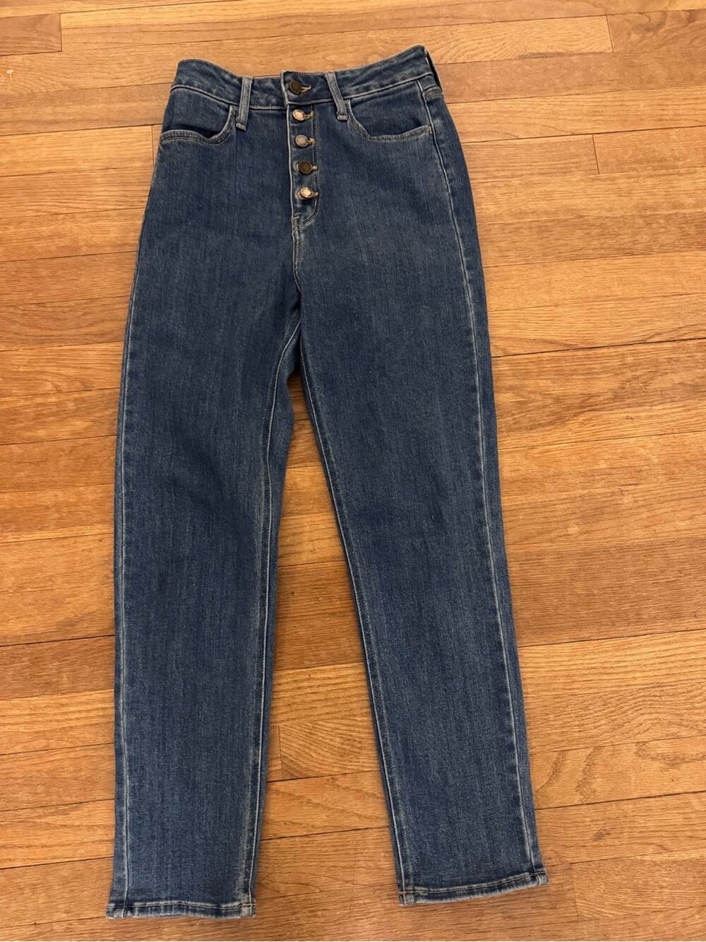 Just Black Denim Women's Blue High Rise Skinny Jeans Size 27 (Measures 26)
 b19